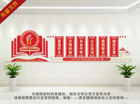 社会主义核心价值观文化墙