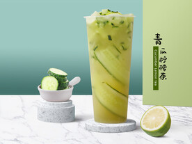 青瓜柠檬茶