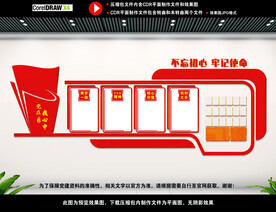 党员学习园地文化墙