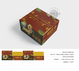 哈密瓜包装 平面图