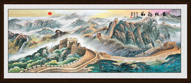 长城山水画