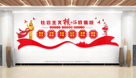 社会主义核心价值观文化墙