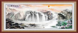 客厅山水画 