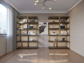 中式书房背景墙