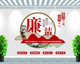 廉洁行医形象墙