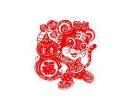 虎年剪纸窗花