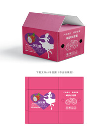 火龙果快递箱 