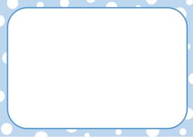 蓝色梦幻卡通边框