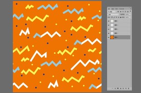 唯美彩绘几何折线波点