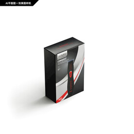 黑色时尚理发器包装