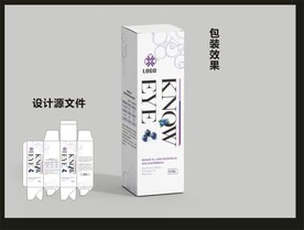 蓝莓片包装效果图和平面图 