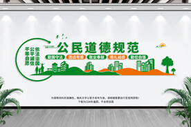 公民道德规范文化墙