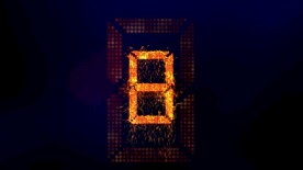 火星粒子汇聚成数字10秒倒计时