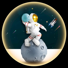 高清分层太空人装饰画