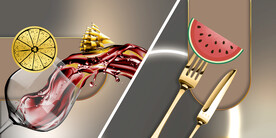 装饰画 红酒杯 光影画