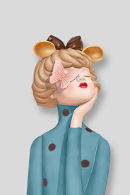 装饰画 卡通女孩