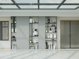 办公室背景墙 直播场景