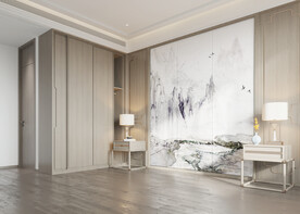 新中式卧室场景