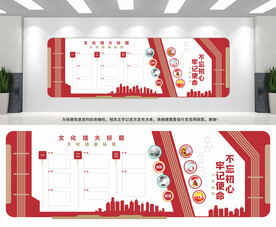 不忘初心文化墙