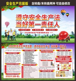 安全生产月展板
