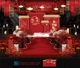 红色中式婚礼
