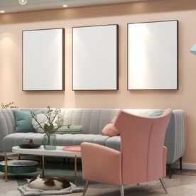 客厅装饰画背景墙效果图样机设计