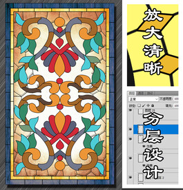 窗户玻璃图案