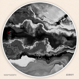 水墨山水装饰画