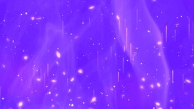 紫色天空环形烟雾花瓣灯光视频