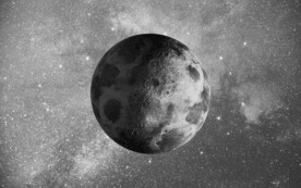 太空月球背景墙