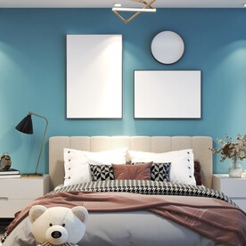 卧室装饰画 挂画样机 效果图 