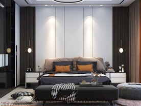 卧室装饰画 挂画样机 效果图 