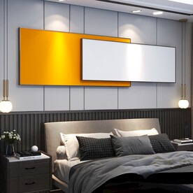 卧室装饰画挂画样机效果图设计