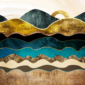 装饰画 山水油画