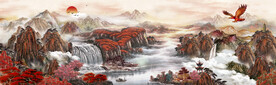 装饰画 山水风光 锦绣河山