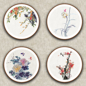 春夏秋冬装饰画