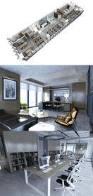 公司办公室全套3d模型