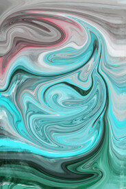 装饰画 蓝色抽象画 油画