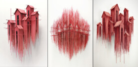 装饰画 红色小房子