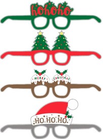 圣诞眼镜矢量图图片