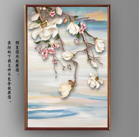 新中式花开富贵花鸟国画装饰画