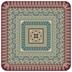 敦煌榆林窟宋代西番莲团花纹藻井