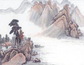 山水水墨画
