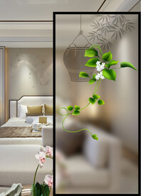 高清分层透明底平开门打印图