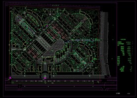 某小区景观规划总平面图