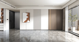 现代极简 轻奢客厅 空场景