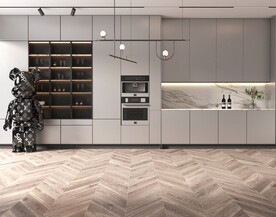 现代极简 轻奢餐厅 空场景