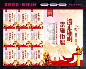 廉洁展板