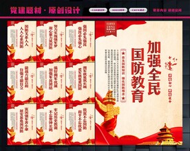 国防教育展板