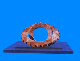 齿轮雕塑效果图